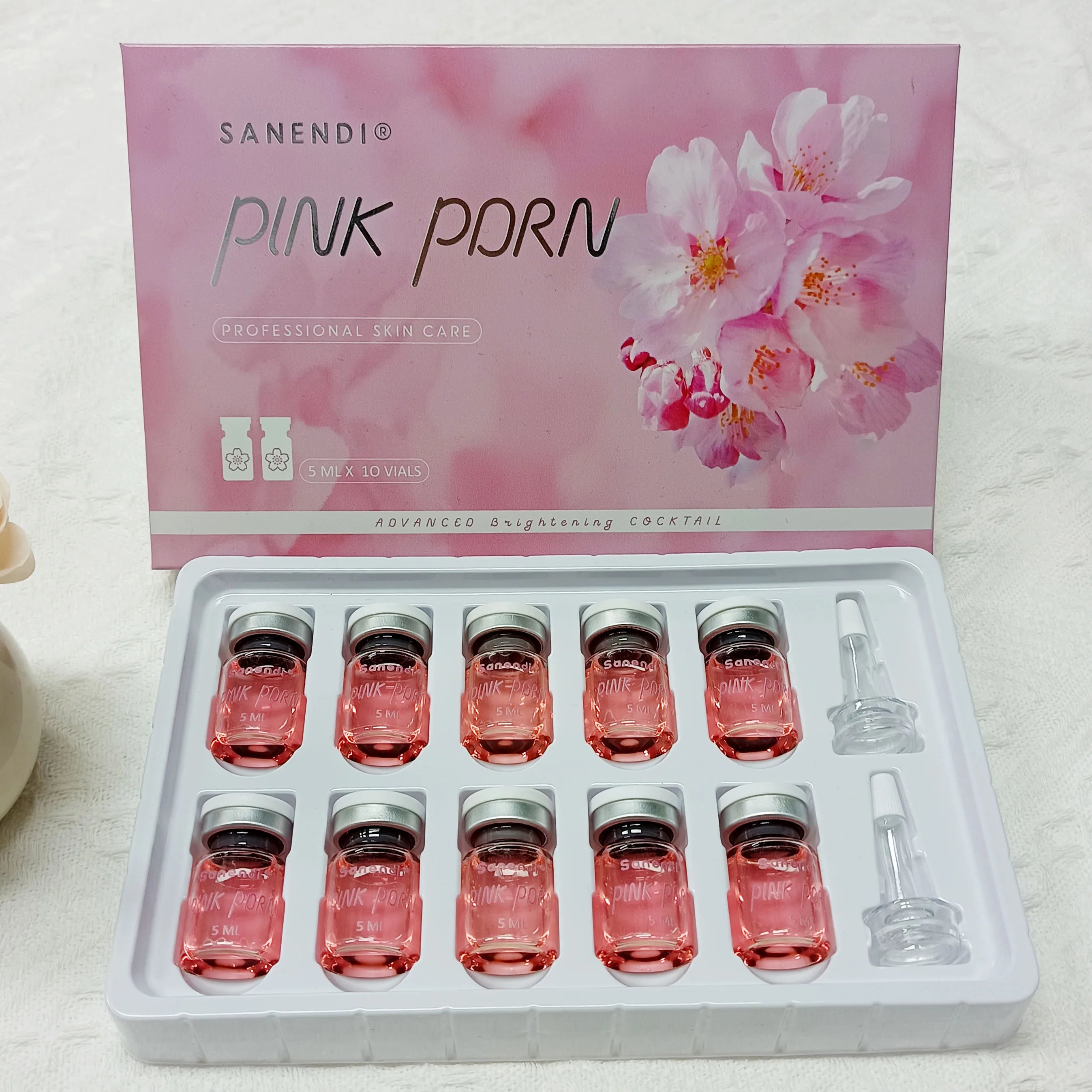 Korean Skin Care ROSE PDRN Serum Pink PDRN Collagen Essence Firming Hydrating  Brighting Face Care 5ML*10vial Beauty Product