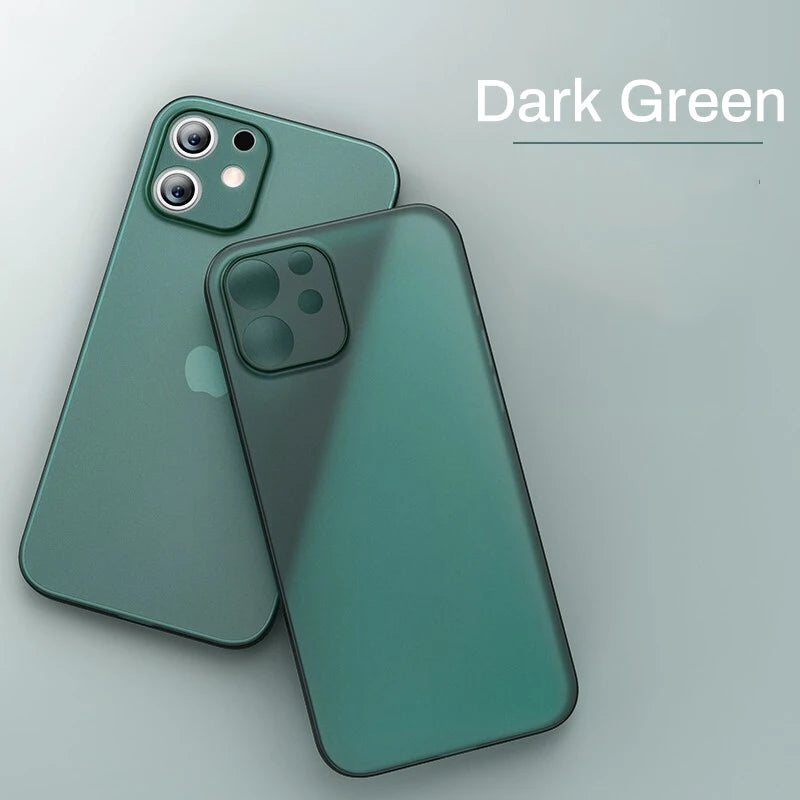 New New Ultra Thin Matte Phone Case On for Iphone 11 12 13 14 15 16 Plus Pro Max Mini X Xr XsMax Slim Cover shell