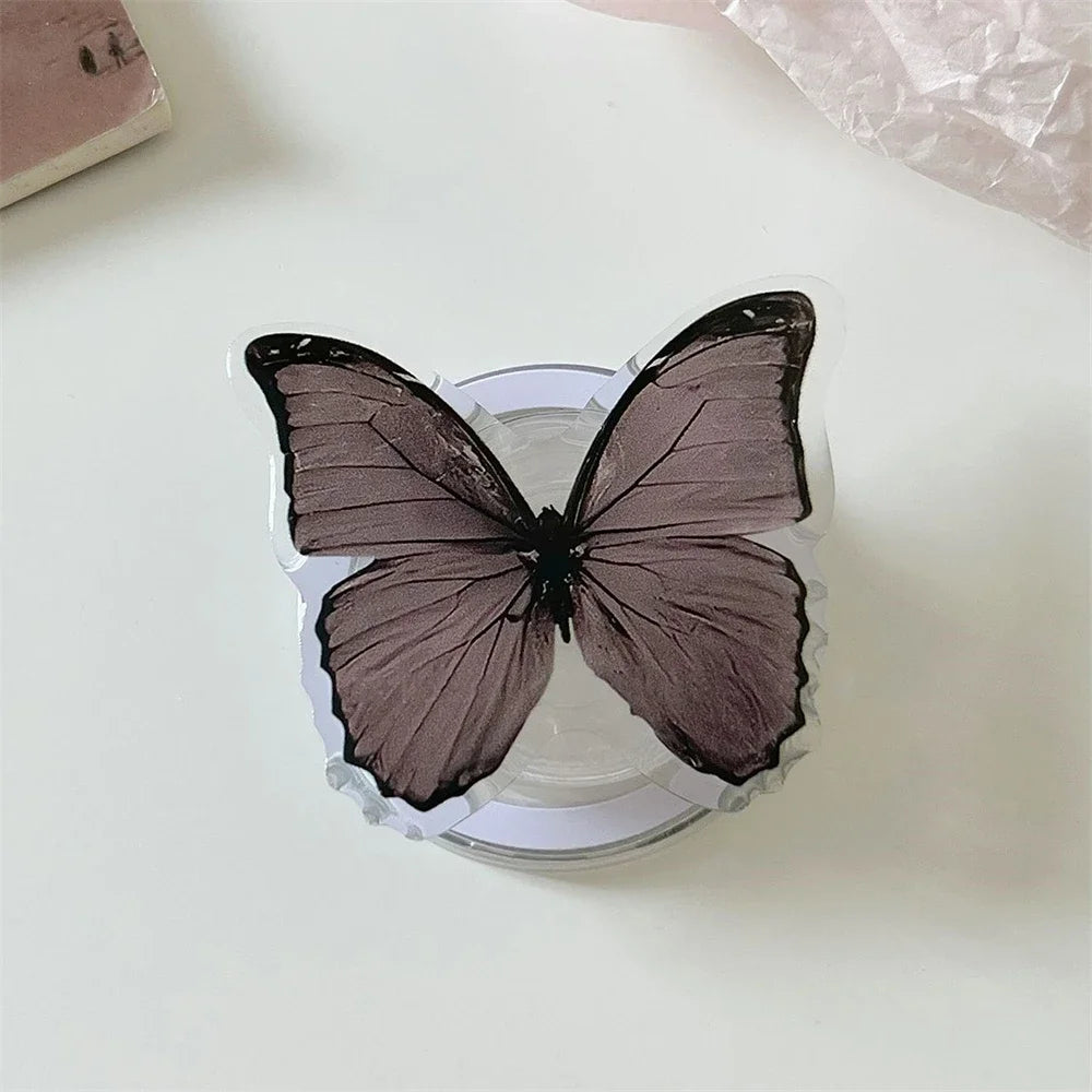 Cute Butterfly Magsafe Phone Grip Tok Sockets Cellphone Accessories Mobile Bracket Korea Griptok Phone Stand Holder