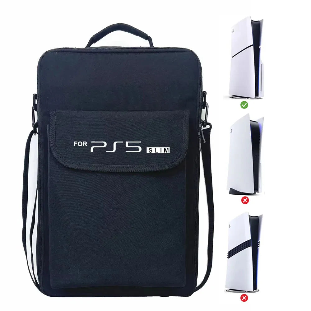 New PS5 Slim Carrying Case Portable Storage Shoulder Bag Protective Cover Backpack for Playstation 5 Slim Game Accessories