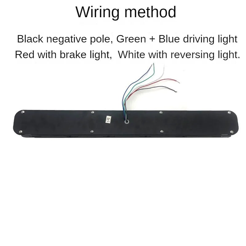 24V LED Truck Tail Flashing Light 60cm Waterproof 6D Lens High Brightness Auxiliary Brake Turn Signal Light For Semi Trailer