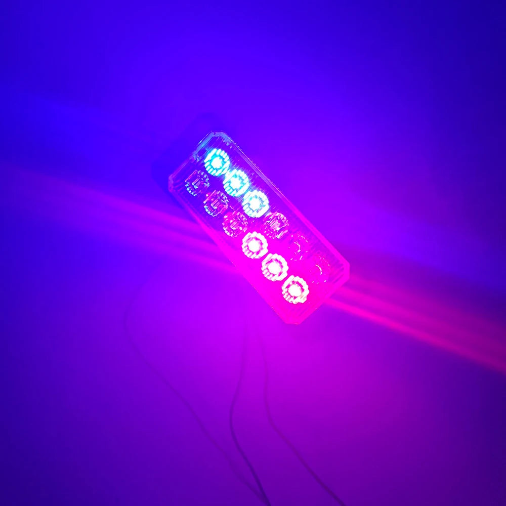 LED Flashing Warning Light Car Breakdown Emergency Lamp 12 LED 12V 24V Waterproof Truck Side Lights Police Strobe Signal Lights