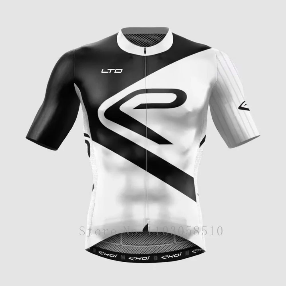 MEN Cycling Jersey Men Mountain Bike Clothing Quick-Dry Racing MTB Bicycle Clothes SPF 40+ Breathale Cycling Clothing Wear