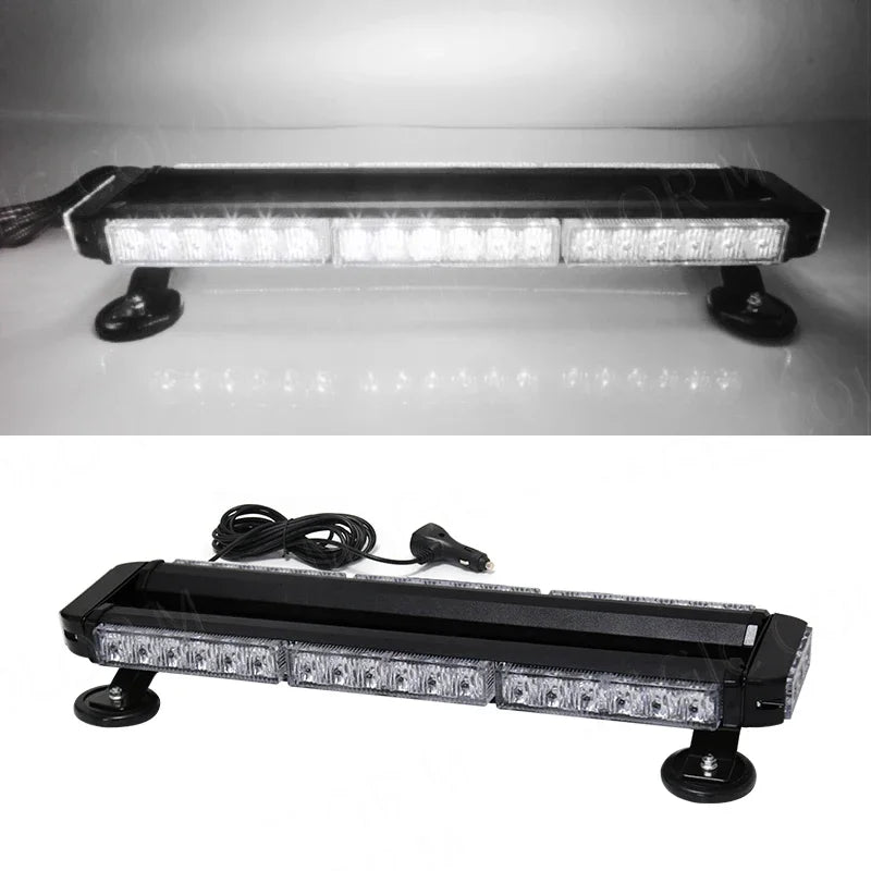 42 Led Car Strobe Lights Emergency Warning Flashing Auto Truck Beacon Signal Lamp Flash Dash Windshield Magnetic Base Car Parts