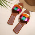 Women's Slippers 2025 New Summer Fashion Slippers Designer Flat Slippers for Women Outdoor Casual Beach Shoes Sandalias De Mujer