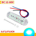 1Pc 12 LED Clearance Lights LED Flashing Warning Light 12V-80V RVs Trailer Car Truck Signal Lamp Indicator Light Traffic Lights