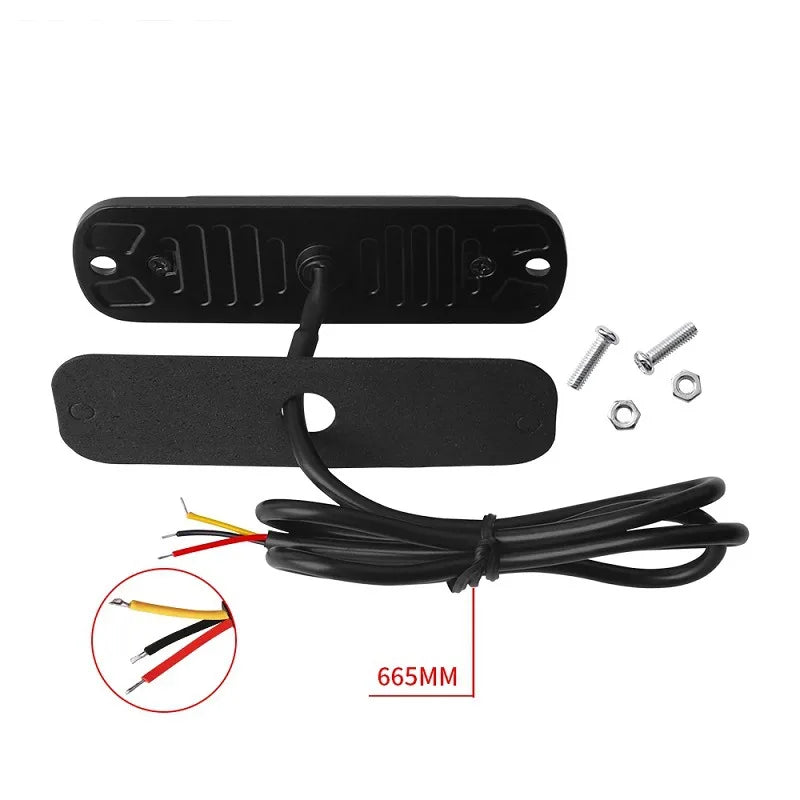1x Truck 12V 24V 6smd LED Strobe Warning Light Strobe Grille Flashing Lightbar Car Beacon Lamp Amber Yellow White Traffic Light