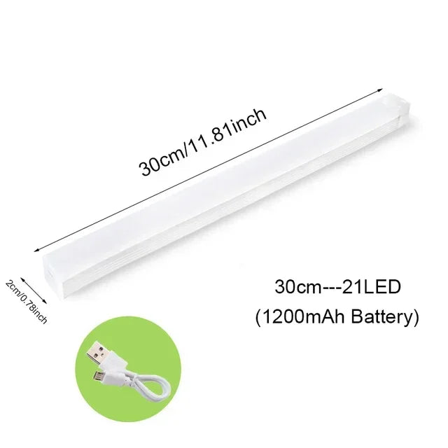 LED Motion Sensor Lamp Night Light USB Type-C Rechargeable Lamp Suitable For Bedroom Cabinet Wardrobe Lamp Staircase For Kitchen