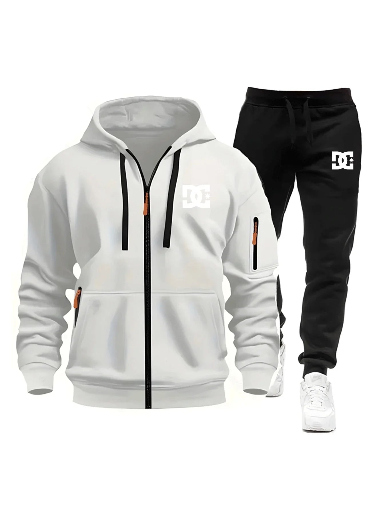 2026 Autumn Winter Men's Clothing Casual Sweatshirt Suit Sweatshirts for Men Daily Tricolor Hoodies Hot Sports Tracksuit Jogging
