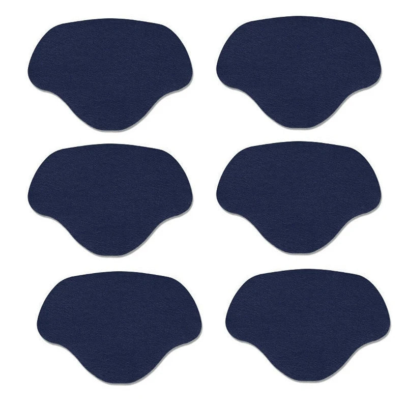 6pcs Shoe Repair Stickers Fabric Heel Protector Anti-Wear Repair Holes Self-adhesive Patches Insoles Pad Foot Care Insert