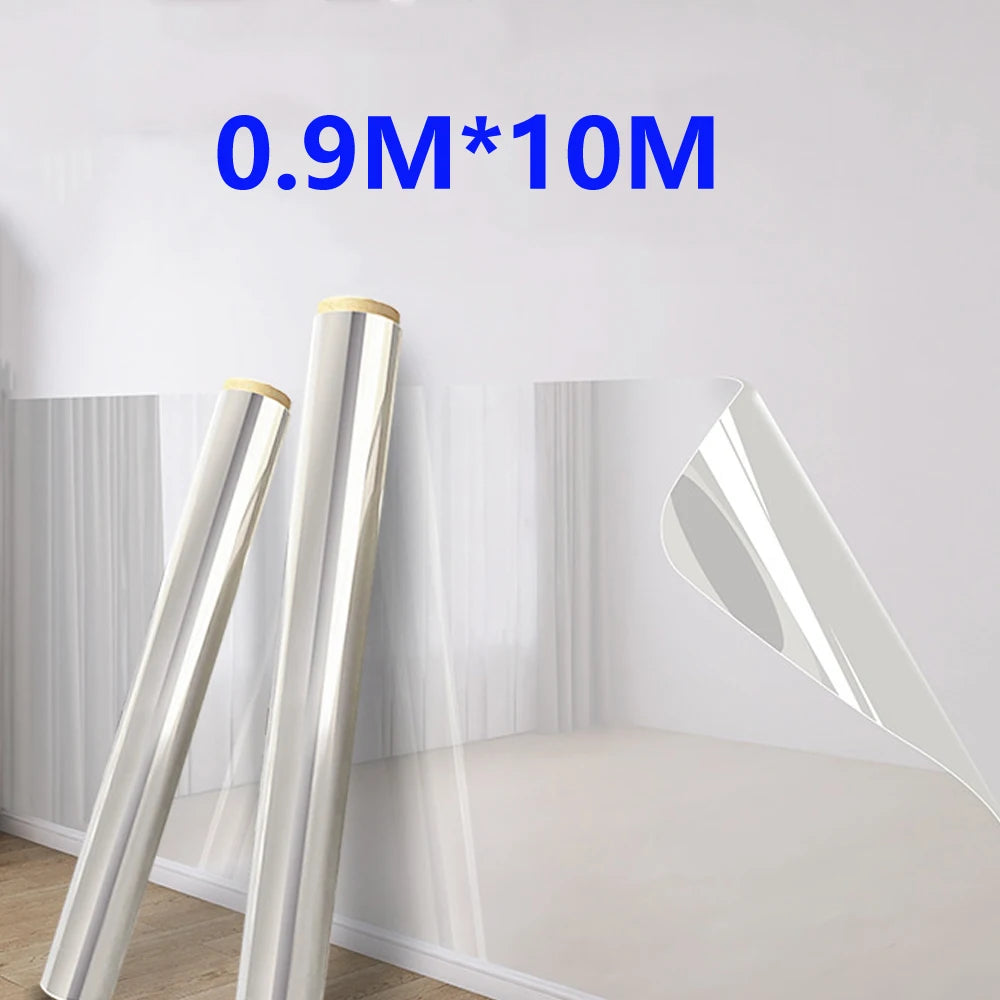 3/5/10m Transparent Electrostatic Protective Film Self Adhesive Oil Proof Wall Sticker Wallpaper Waterproof Film Home Decor