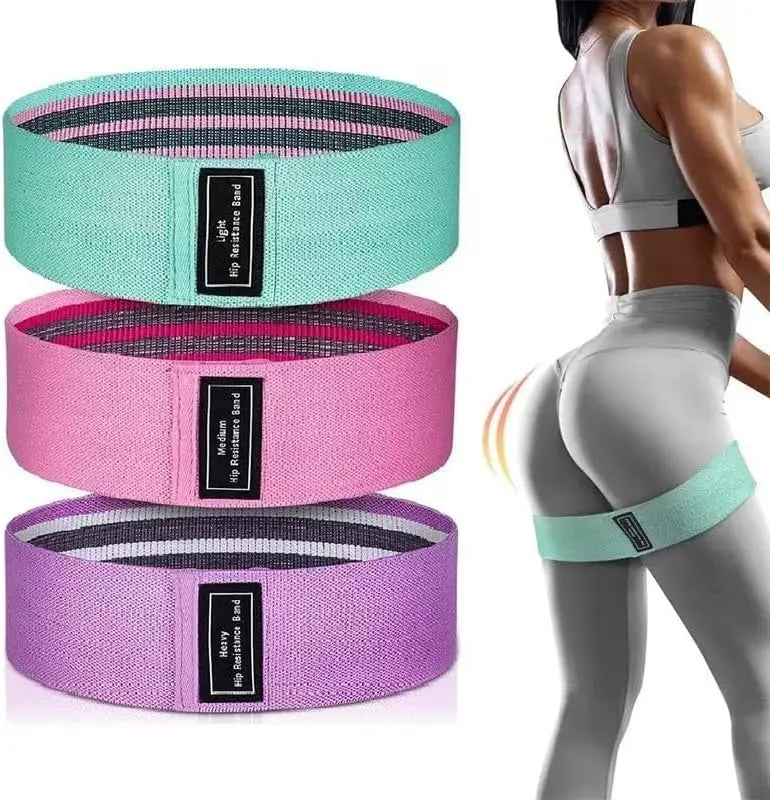 Resistance Bands for Working Out, Fabric Exercise Bands for Legs and Butt, Workout Bands for Women for Yoga Starter Set