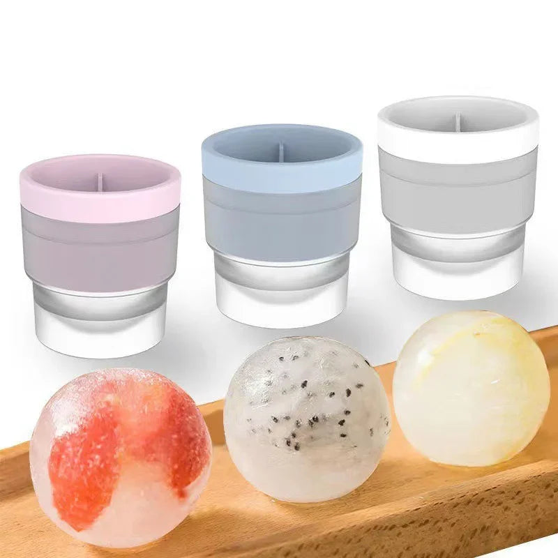 JUSTINLAU Ice Maker Food Grade Sphere Ice Mold Stackable Slow Melting DIY Ice Ball For Cocktail Whiskey Drink Home Bar Tools