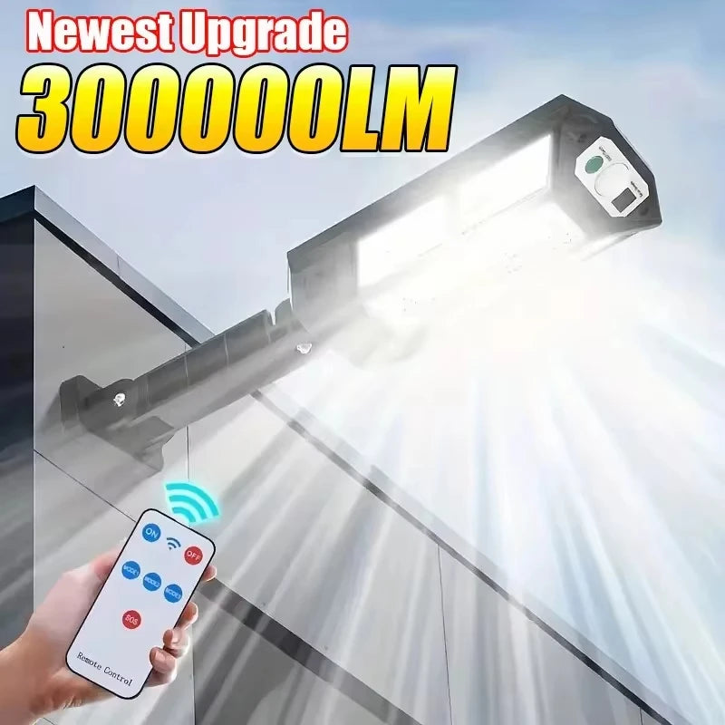 Newest Solar LED Light 300000LM Outdoor Solar Lamp Of Motion Sensor 4 Mode Waterproof IP65 Solar Garden Light Street Yard Lanter