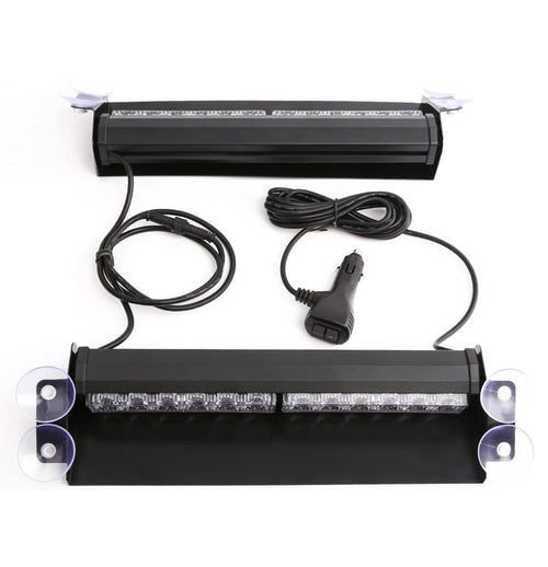 12 LED Car Police Lights Strobe Light Emergency Signal Lamps Light Auto Truck Flashing Windshield Flash Warning Light