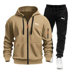 Men's Fleece Zip Tracksuit Co-ord Set