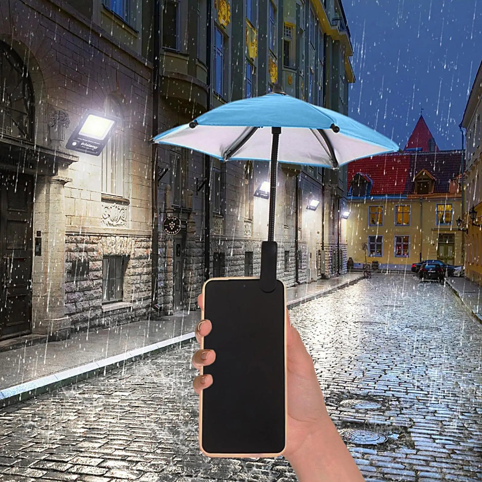 Cell Phone Umbrella Holder with Clip for Sun Shade Cell Phone Umbrella Sun Protection Phone Clip Blocking Cellphone Accessories