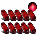 10PCS 12V 24V Truck Lorry for Warning Light 3 LED Light Oval Clearance Trailer Truck LED Side Marker Lamp