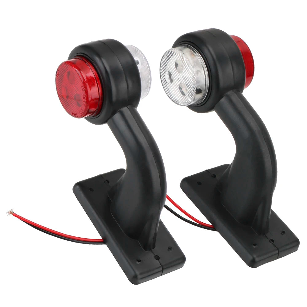 Truck Lamp 12/24V LED Side Marker Light Indicator Lamp Car-styling Red White Tail Light Assembly 2Pcs/set