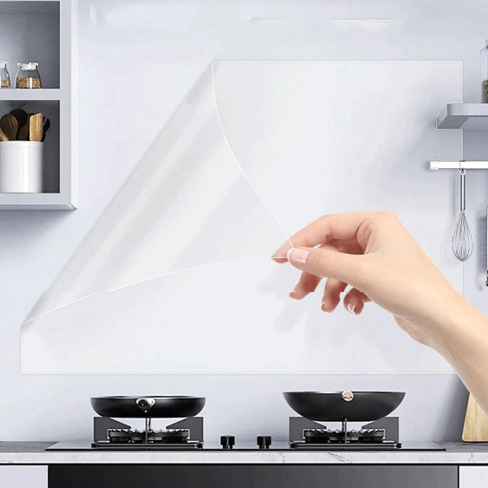 3/5/10m Transparent Electrostatic Protective Film Self Adhesive Oil Proof Wall Sticker Wallpaper Waterproof Film Home Decor