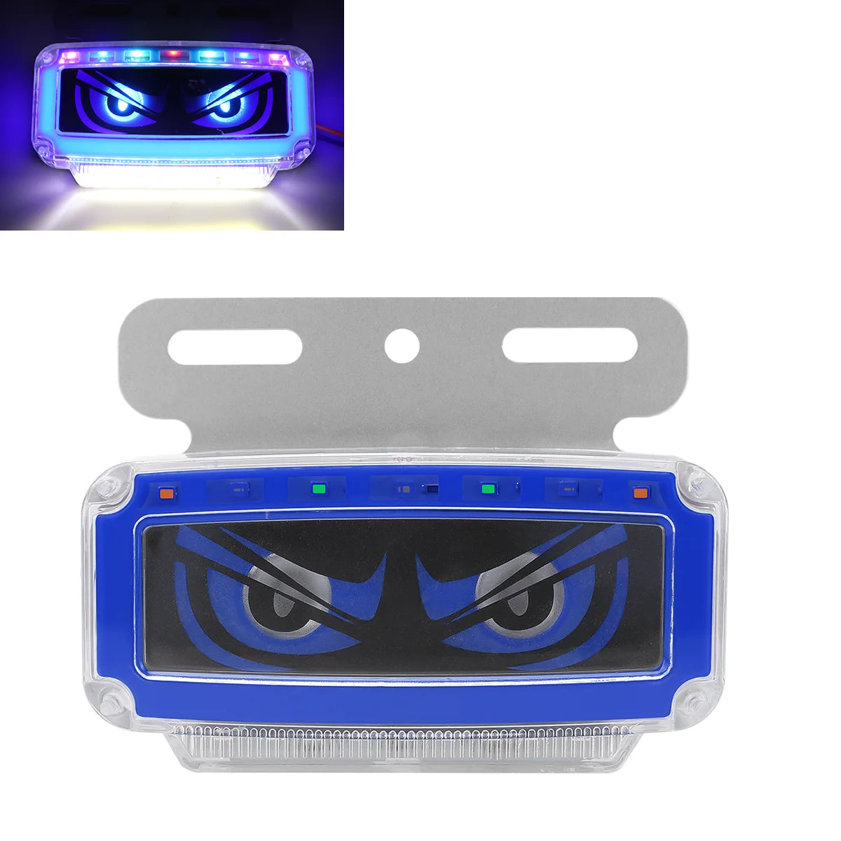 1x 24V Truck RV Vehicle Eye Side Marker Lights Waterproof Ultra-Brigh Focus Lamp LED Side Marker Lights With Dynamic Effect red