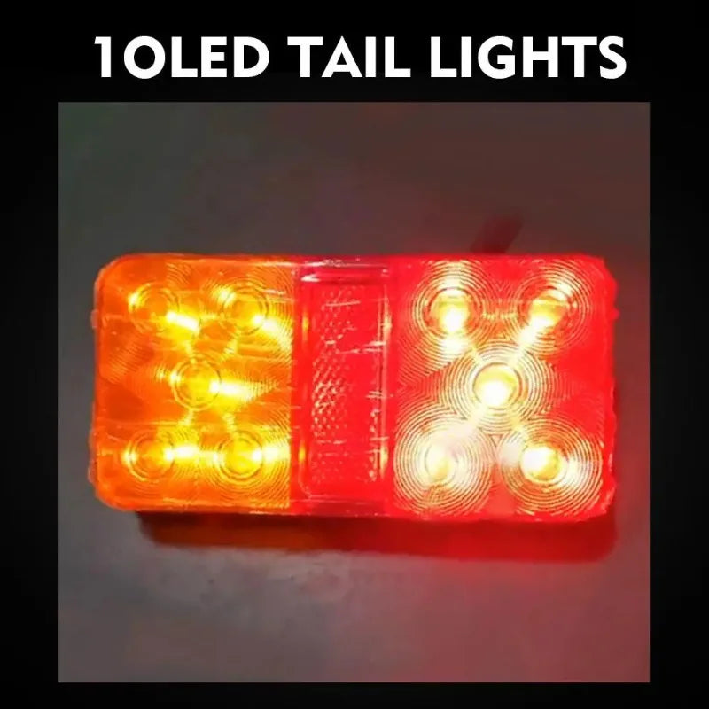 2Pcs 12V/24V LED Truck Tail Lamp Taillight Turn Signal Indicator Stop Lamp Rear Brake Light For Car Truck Trailer Ca Y4P9