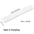 Motion Sensor Lamp Night Light Wireless LED USB Type C Rechargeable Lamp for Kitchen Cabinet Bedroom Wardrobe Staircase Lighting