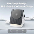 Multifunctional Wireless Charger Stand with 3-in-1electric Retractable,fast15W,type-c Wireless Charging,Warm White Ambient Light