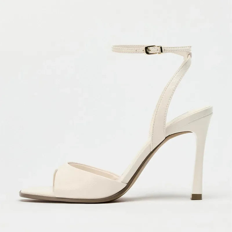 Summer New Women Shoes Fashion Open Toe High Heeled Sandals for Woman Elegant French Casual Shoes Designer Shoes Sandalias Mujer