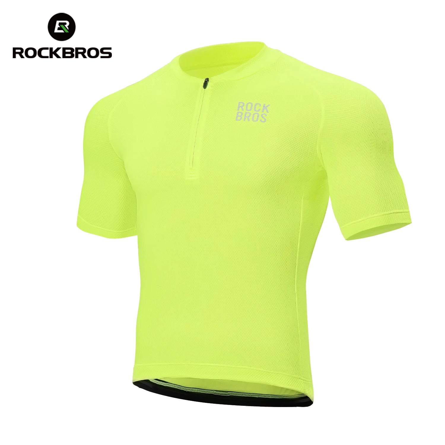 ROCKBROS Men Cycling Jersey Summer Breathable MTB Road Bicycle T-shirts Quick Dry Sports Run Short Sleeve T-shirt Bike Tops