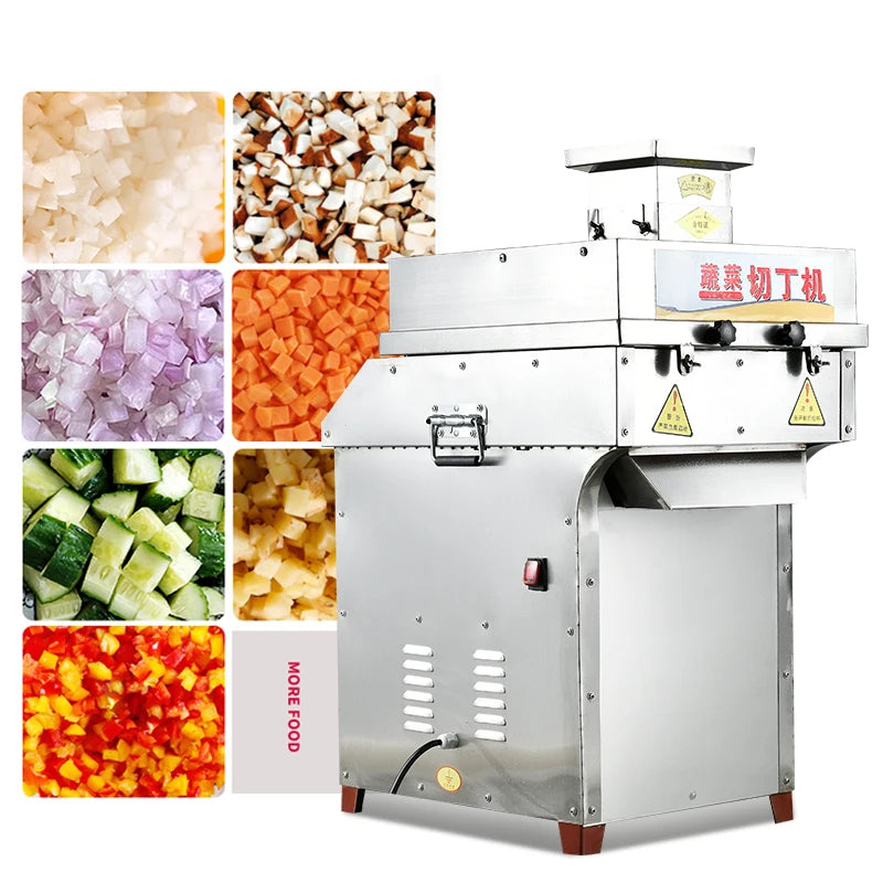 China Large Vegetable Carrots Potato Cube Dice Dicer Dicing Cutting Machine