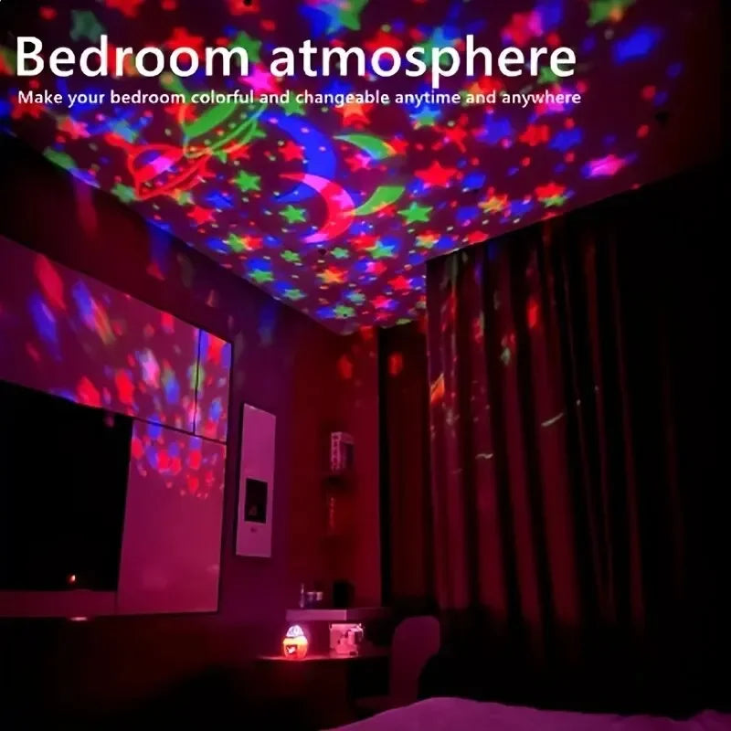 Colorful LED Galaxy Magic Ball Projector — Star Night Light for Home
