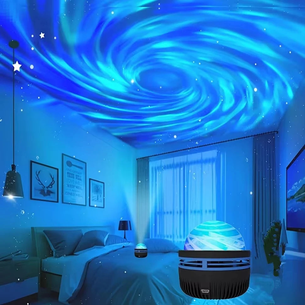 LED Galaxy Sky Projector Light — Colorful Night Light for Room Decor