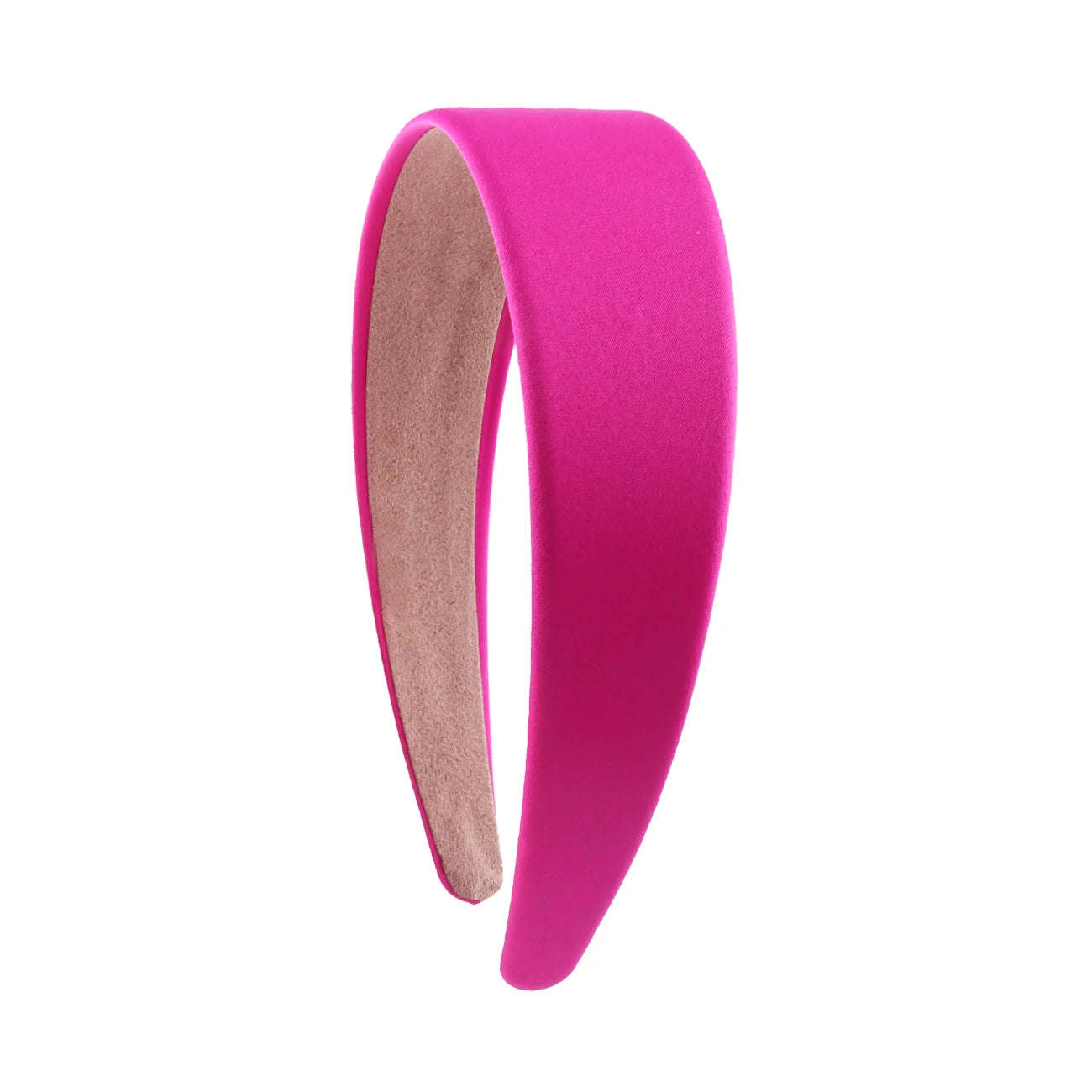 Satin Headbands 1.5in Plain Headband Non-slip Hair Headband Colorful DIY Wide Headbands for Women and Girls Hairbands