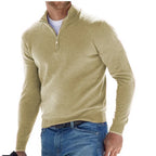 Men's Half-Zip Mock Neck Knit Sweater