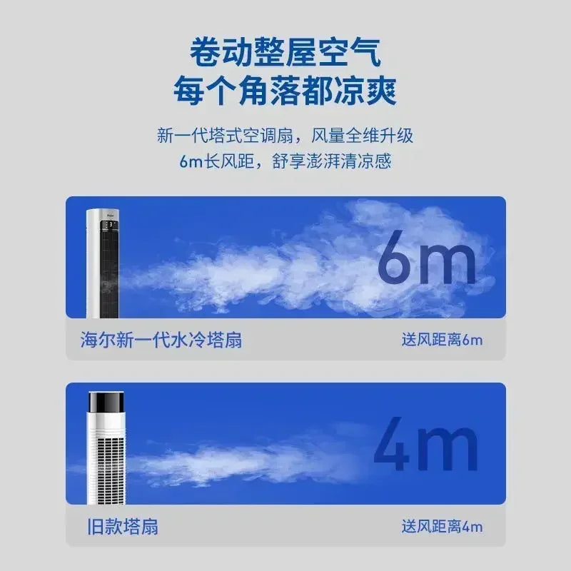 Portable Air Cooler Mobile Water Cooling Fan Small Refrigeration Air Conditioner for Home Office