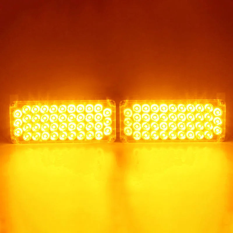 Flashing Rectangular LED Rear Signal Light for Tow Truck Rescue Vehicle Wrecker Engineering With Red Blue Yellow Strobe Lamp 12V