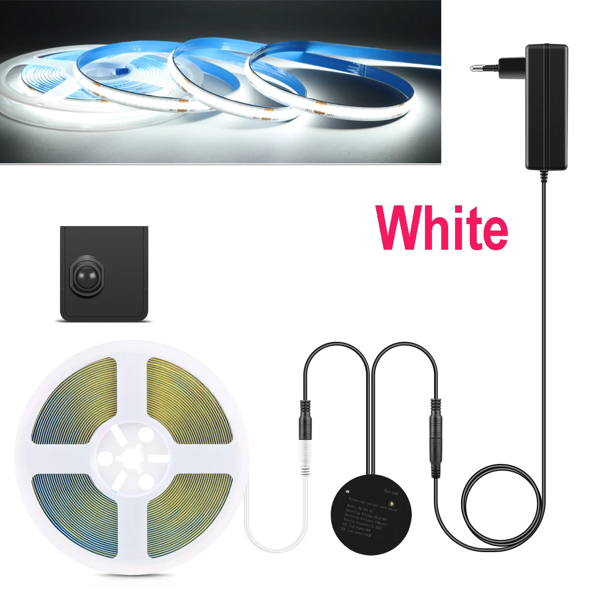 LED Light with Movable One / Dual Sensors night lights COB Lamp 220V 110V To DC 24V PIR Motion Sensor Stairs Bedroom Night Light