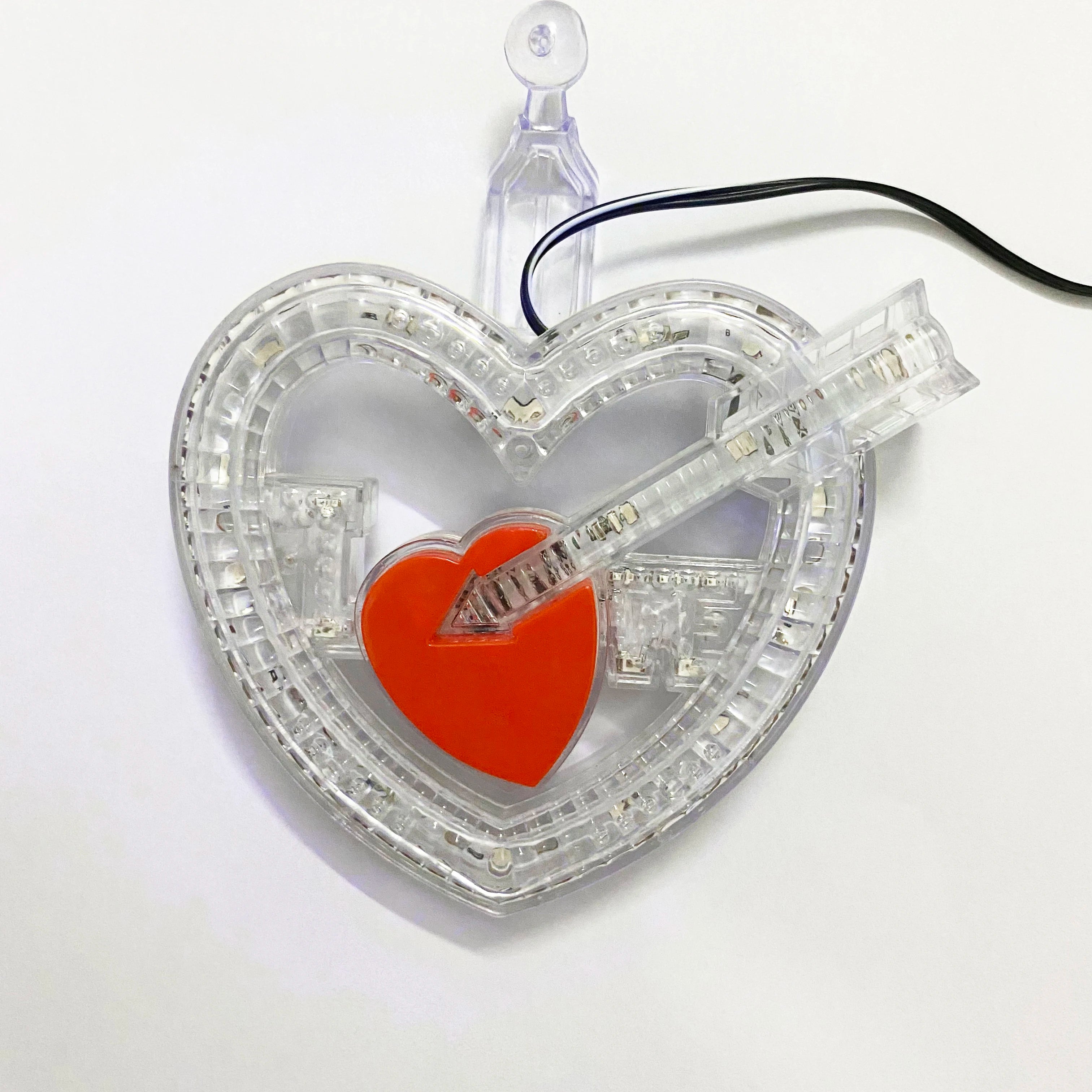 Truck warning  flashing 12V LED Atmosphere Flickering Strobe Heart Light RGB Colorful Lamp Christmas Interior Decor Lamps