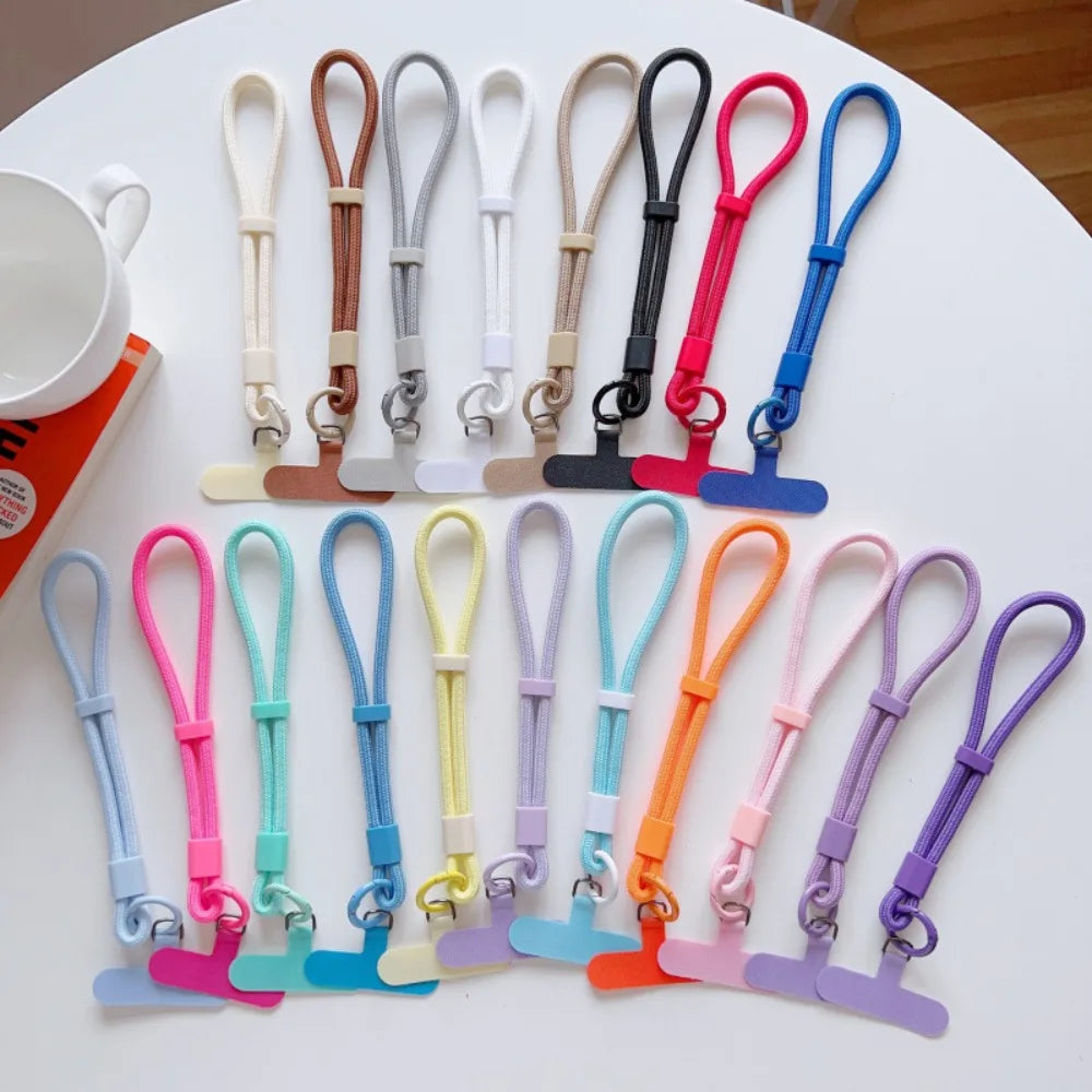 Mobile Phone Adjustable Short Lanyard Universal Colorful Hand Wrist Straps Rope For Cell Phone Case Accessories Anti-Lost Straps
