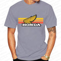 Honda Sunset Retro Men's T-shirt Summer Short-Sleeve Women's T-shirt 2025 New Fashionable 100% Cotton Couple Motorcycle Top
