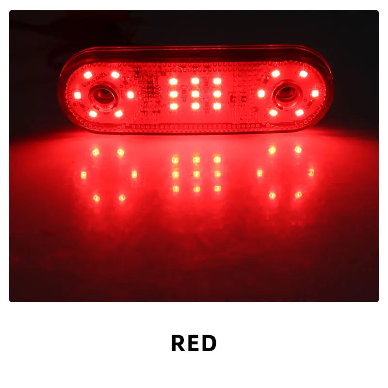 2pcs Flashing Light Truck Side Signal Lamp Strobe light Warning lights beacon lamp 12v 24v LED indicator light truck Taillight