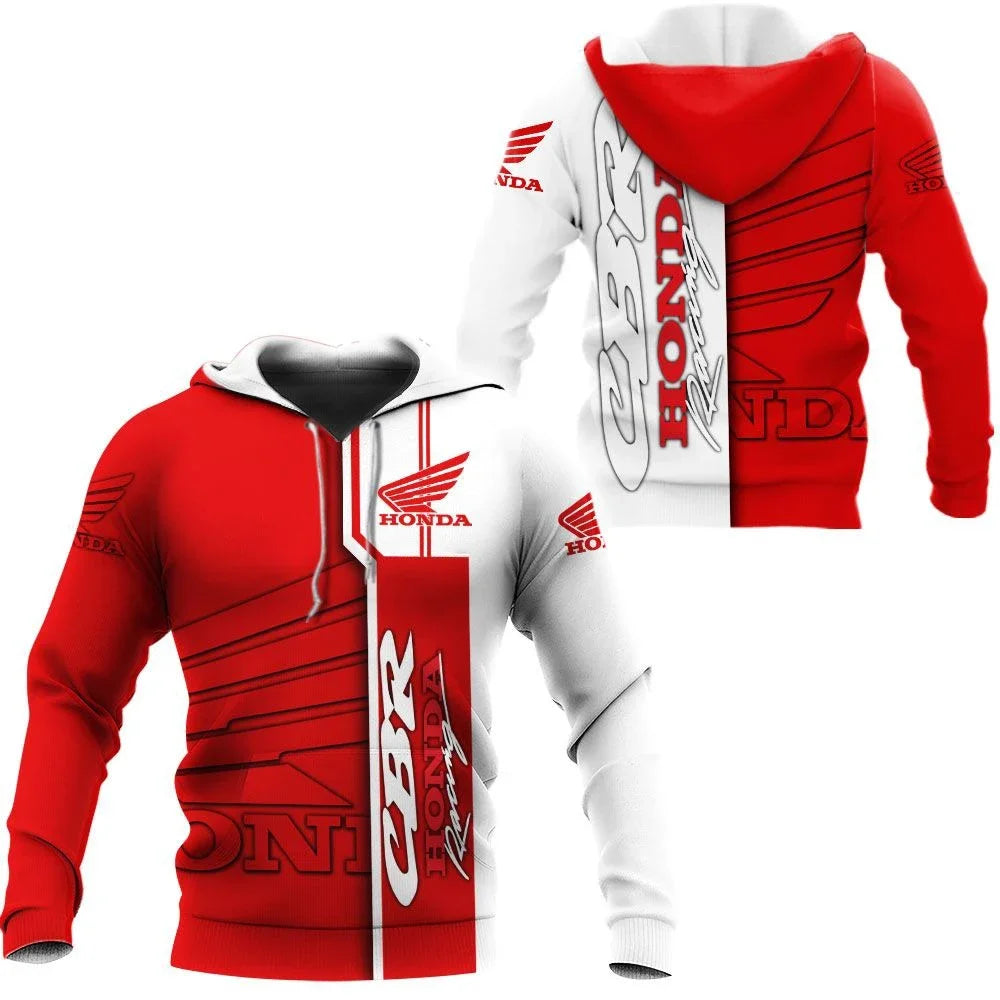 Sudadera con capucha Honda Racing, moda con estampado 3D, Sudadera con capucha para hombre, deportes al aire libre, ocio,