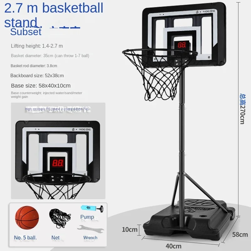 Basketball stand Lifting shot frame Ball basket Kindergarten ball boys Indoor and outdoor household