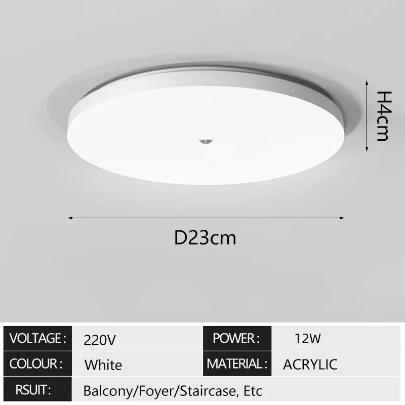 Motion Sensor LED Ceiling Light Corridor Human Infrared Sensing Night Light Ceiling Light Corridor Smart Home Lighting Lustres