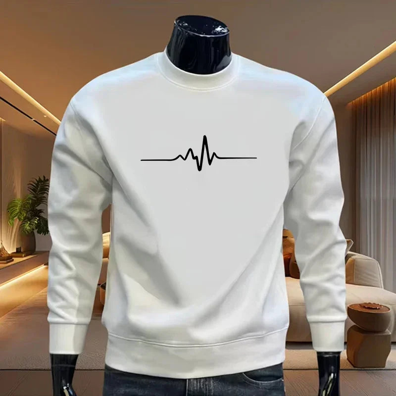 Men's Print O-Neck Pullover Sweatshirt