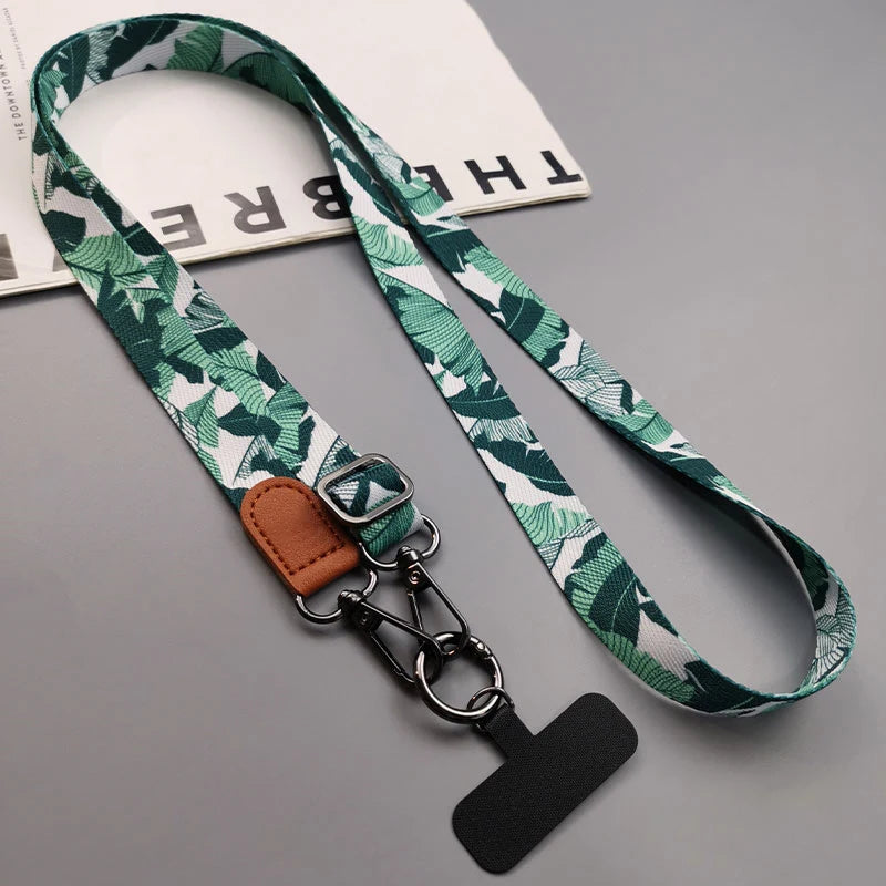 Crossbody Phone Lanyard Neck Strap Adjustable Shoulder Straps Rope with Universal Clip Card for All Cell Phone Case Accessories