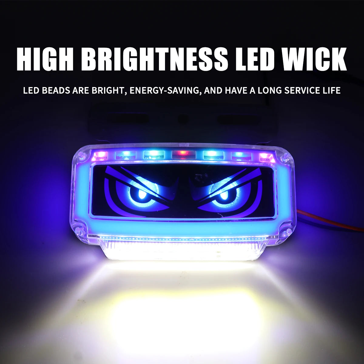 1x 24V Truck RV Vehicle Eye Side Marker Lights Waterproof Ultra-Brigh Focus Lamp LED Side Marker Lights With Dynamic Effect red