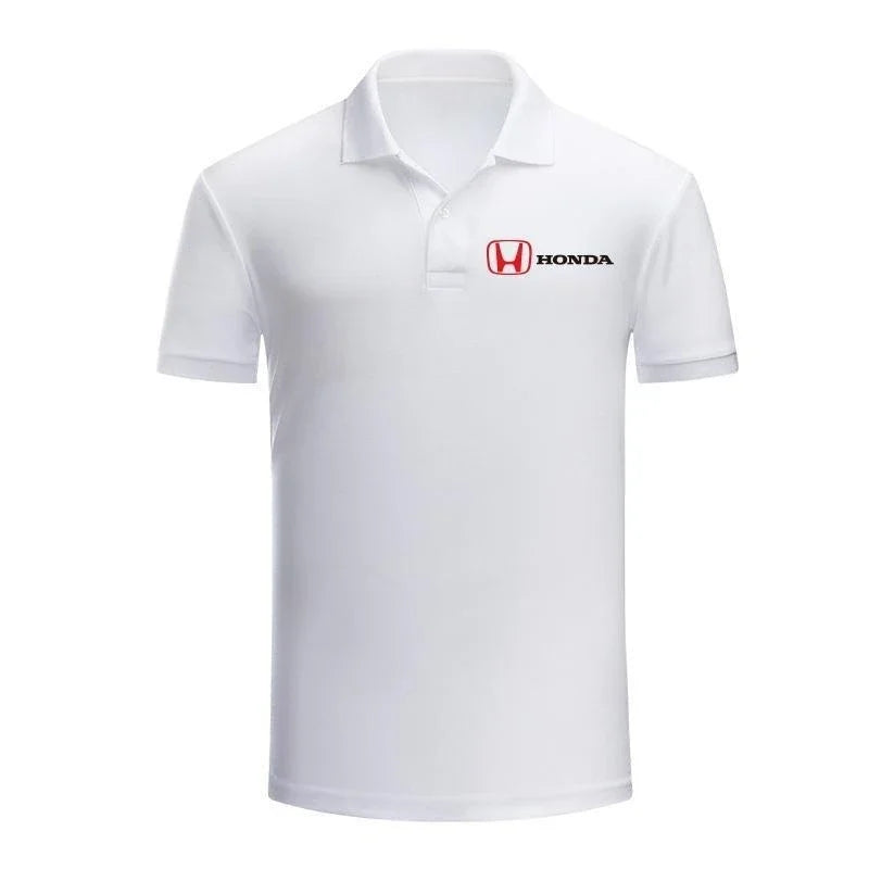 Honda Logo Men's and Women's POLO Shirts Motorcycle T-shirts Summer Tooling Work Clothes Riders Club Business Short Sleeves