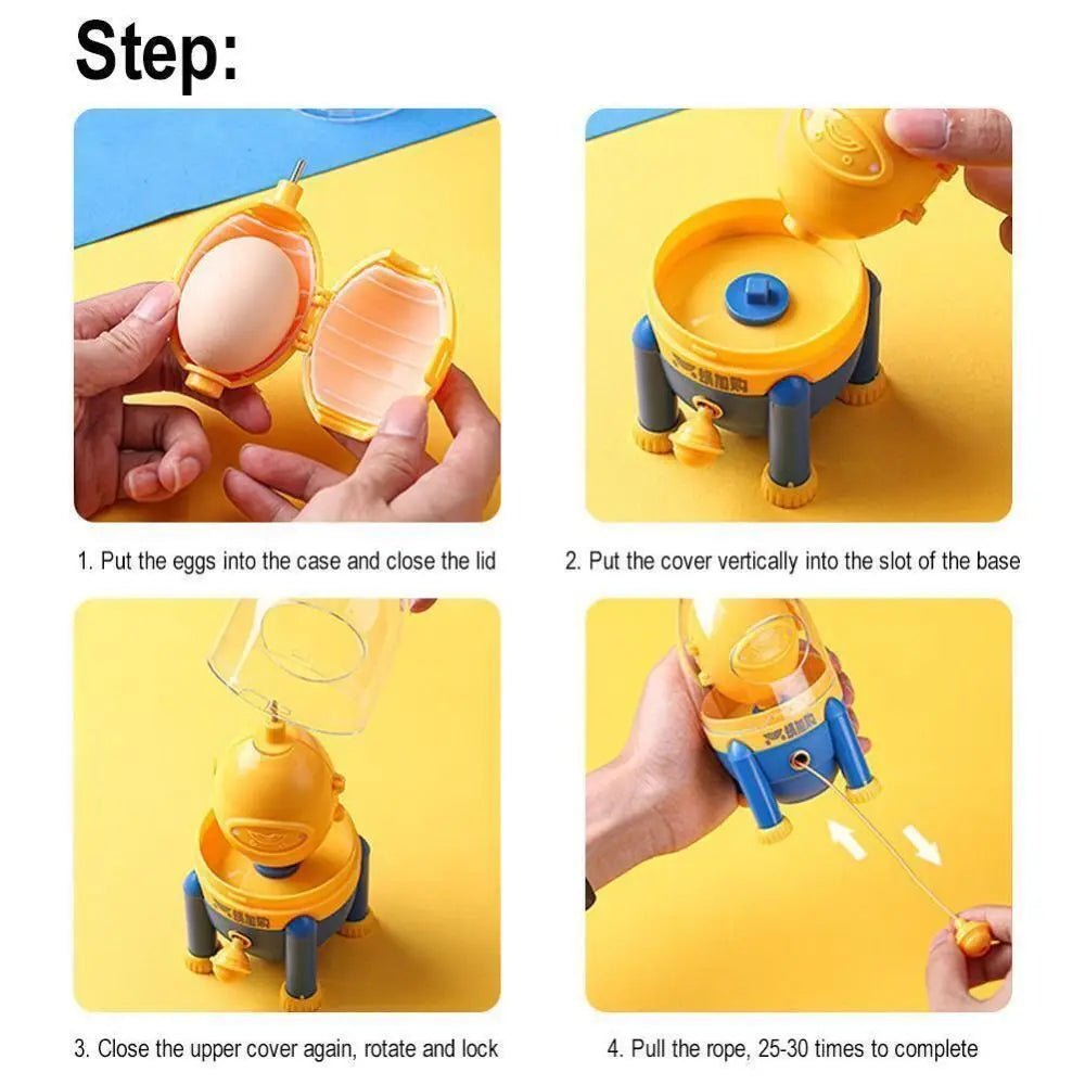 Portable Plastic Egg Shaker Kitchen Gadgets without Breaking the Eggs Egg Yolk Albumen Blender Manual Egg White Yolk Mixer Egg